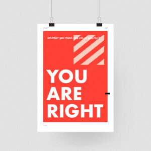 You are right