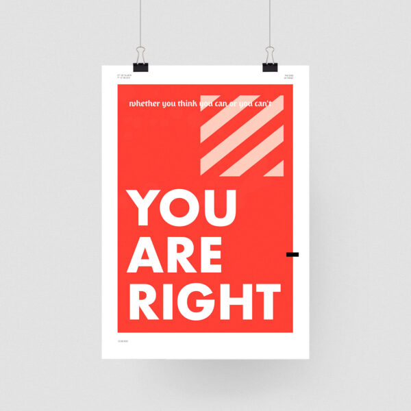 You are right