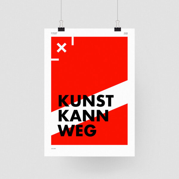 Poster Kunst kann weg